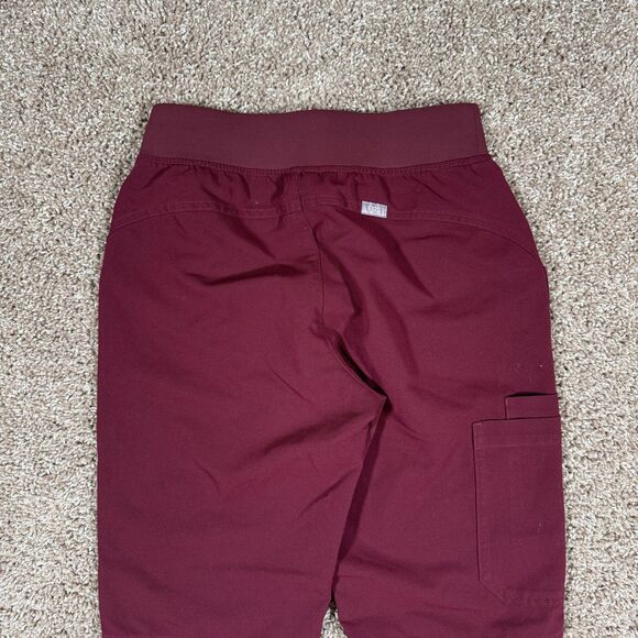 FIGS Technical Collection Scrub Pants Womens XXS Red Kade Cargo Drawstring - Picture 8 of 9